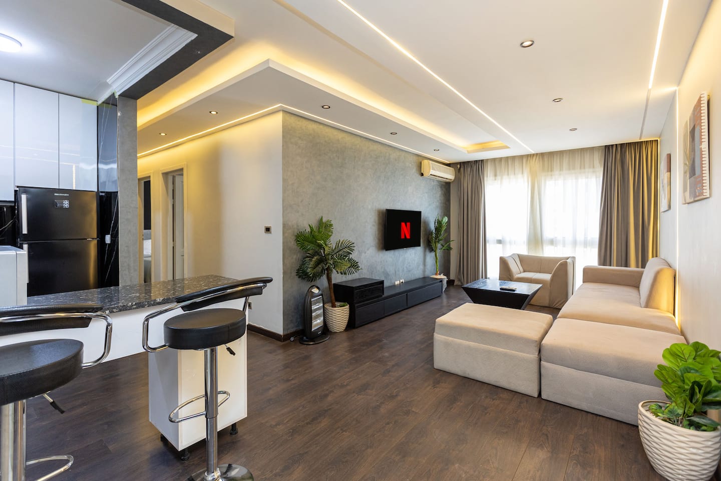 Spacious Luxury Apartment@Madinaty-6Guests+5G wifi — Living Room in Madinaty, New Cairo, Egypt — photo 2
