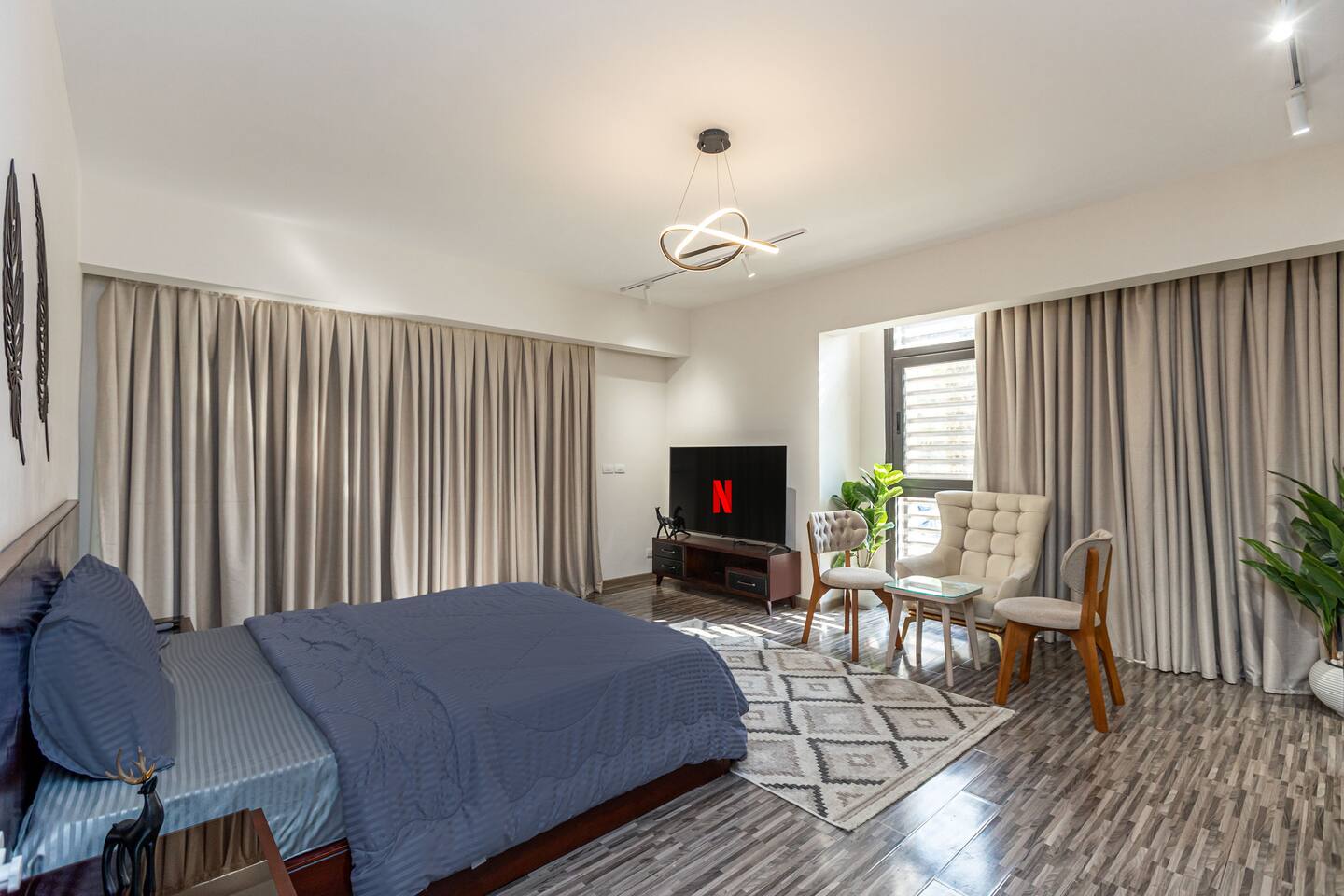 Pure Luxury Awaits-> in our Spacious 2BR Oasis — Bedroom 1 in Madinaty, New Cairo, Egypt