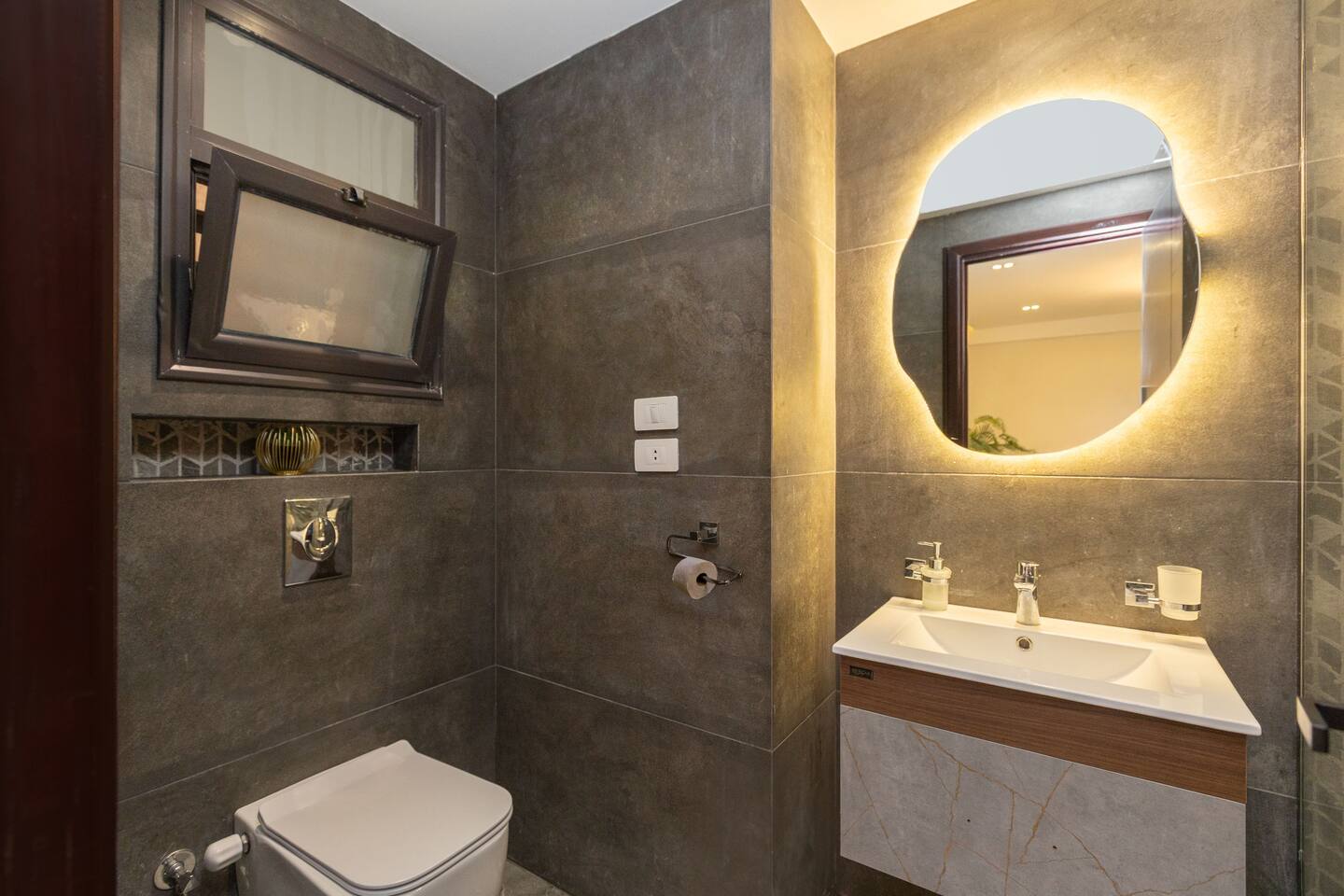 Pure Luxury Awaits-> in our Spacious 2BR Oasis — Full bathroom 1 in Madinaty, New Cairo, Egypt