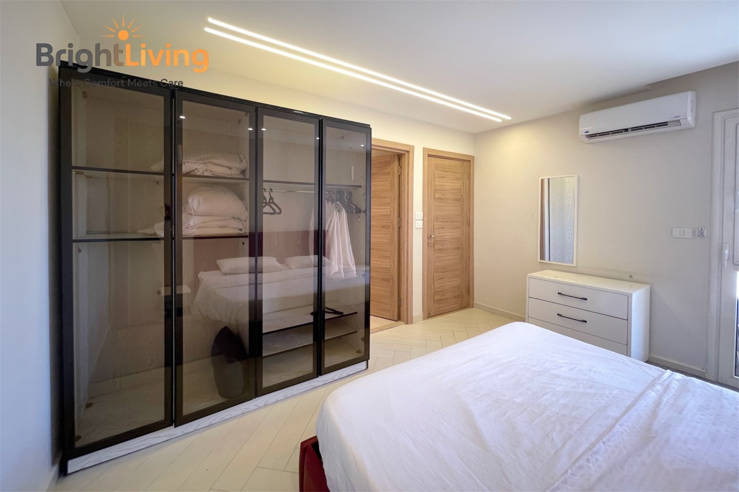 Luxurious 3BR-Stunning Patio&View+5G Wifi@Madinaty — Bedroom 1 in Madinaty, New Cairo, Egypt