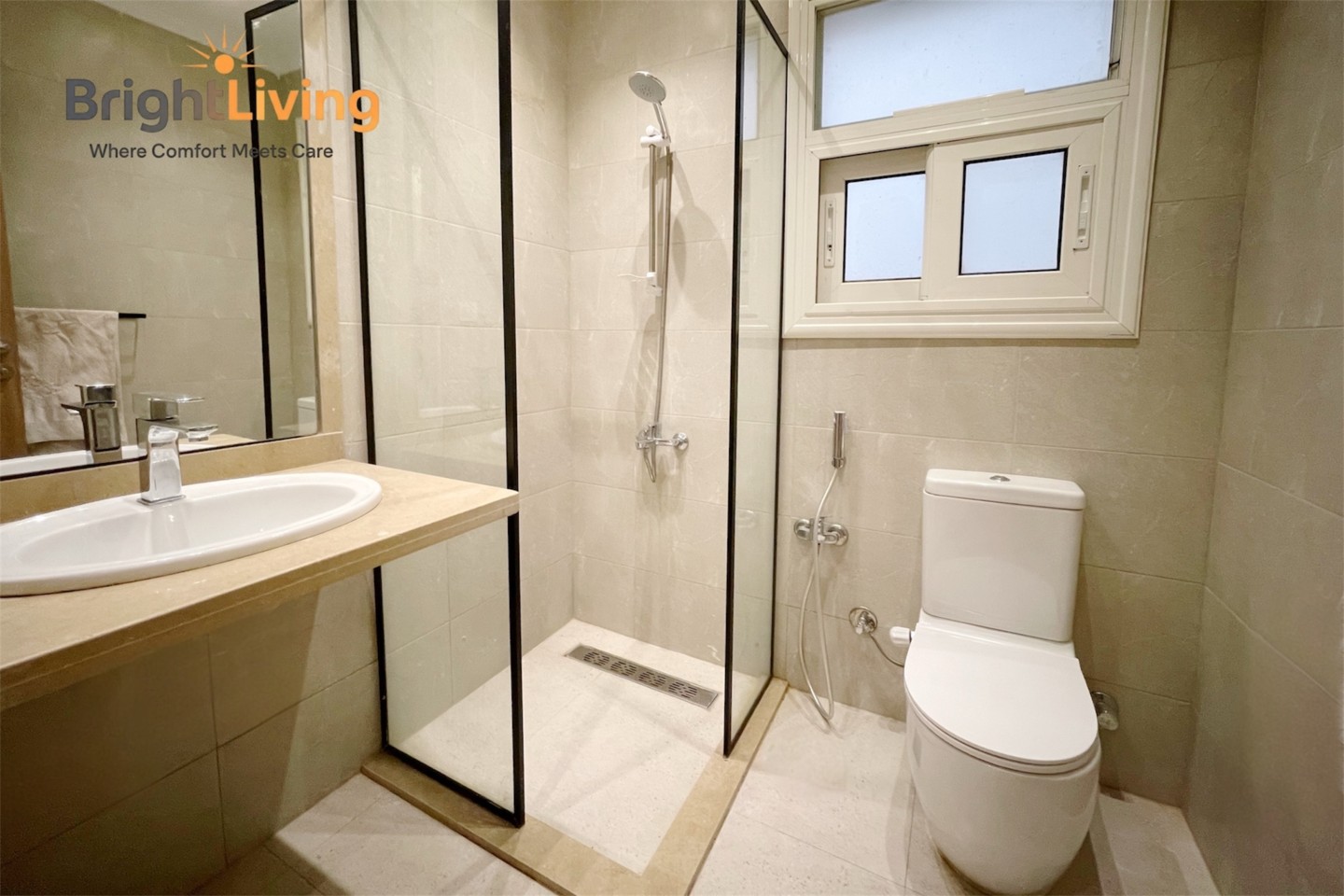 Luxurious 3BR-Stunning Patio&View+5G Wifi@Madinaty — Full bathroom 1 in Madinaty, New Cairo, Egypt