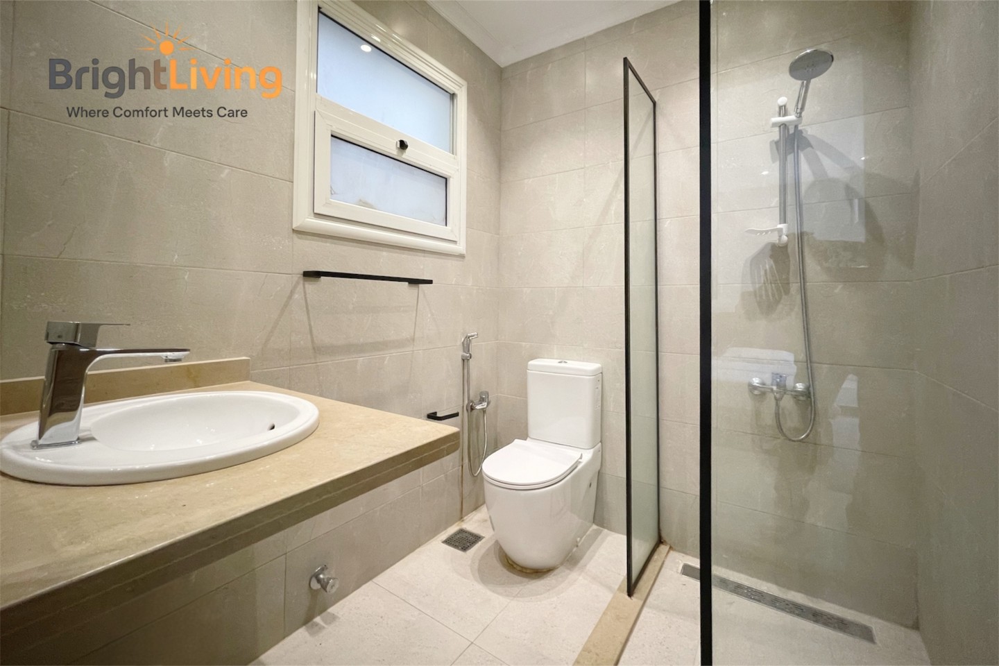 Luxurious 3BR-Stunning Patio&View+5G Wifi@Madinaty — Full bathroom 2 in Madinaty, New Cairo, Egypt — photo 2