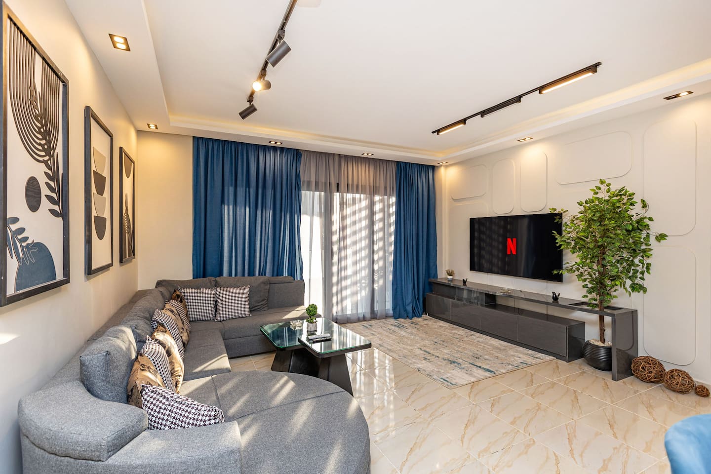 3BR Haven in B15 Madinaty — Living Room in Building group B15, Madinaty, New Cairo, Egypt