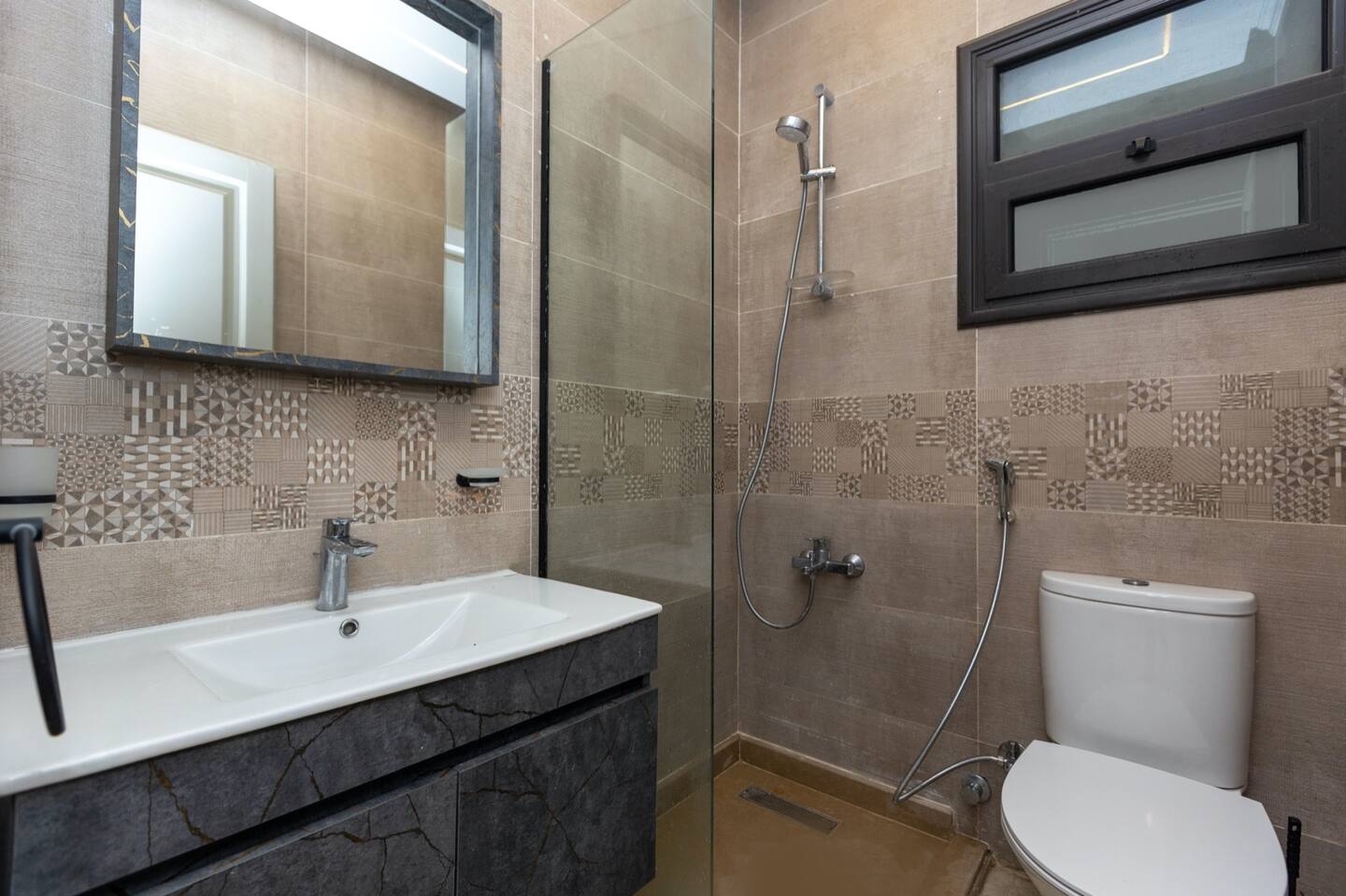 Brand New 2BR Apt @ Madinaty B8 — Full bathroom 1 in Building group B8, Madinaty, New Cairo, Egypt — photo 2