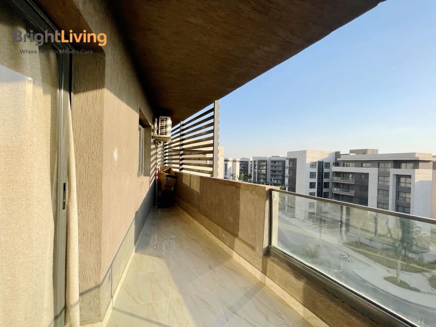 Madinaty B15 Brand new 3BR Apt — Balcony in Building group B15, Madinaty, New Cairo, Egypt — photo 2