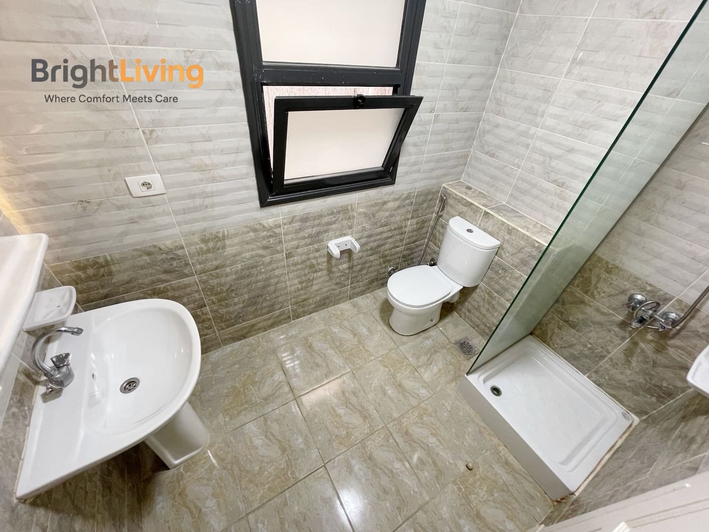 Spacious 3BR @ Madinaty b15 — Full bathroom 1 in Building group B15, Madinaty, New Cairo, Egypt