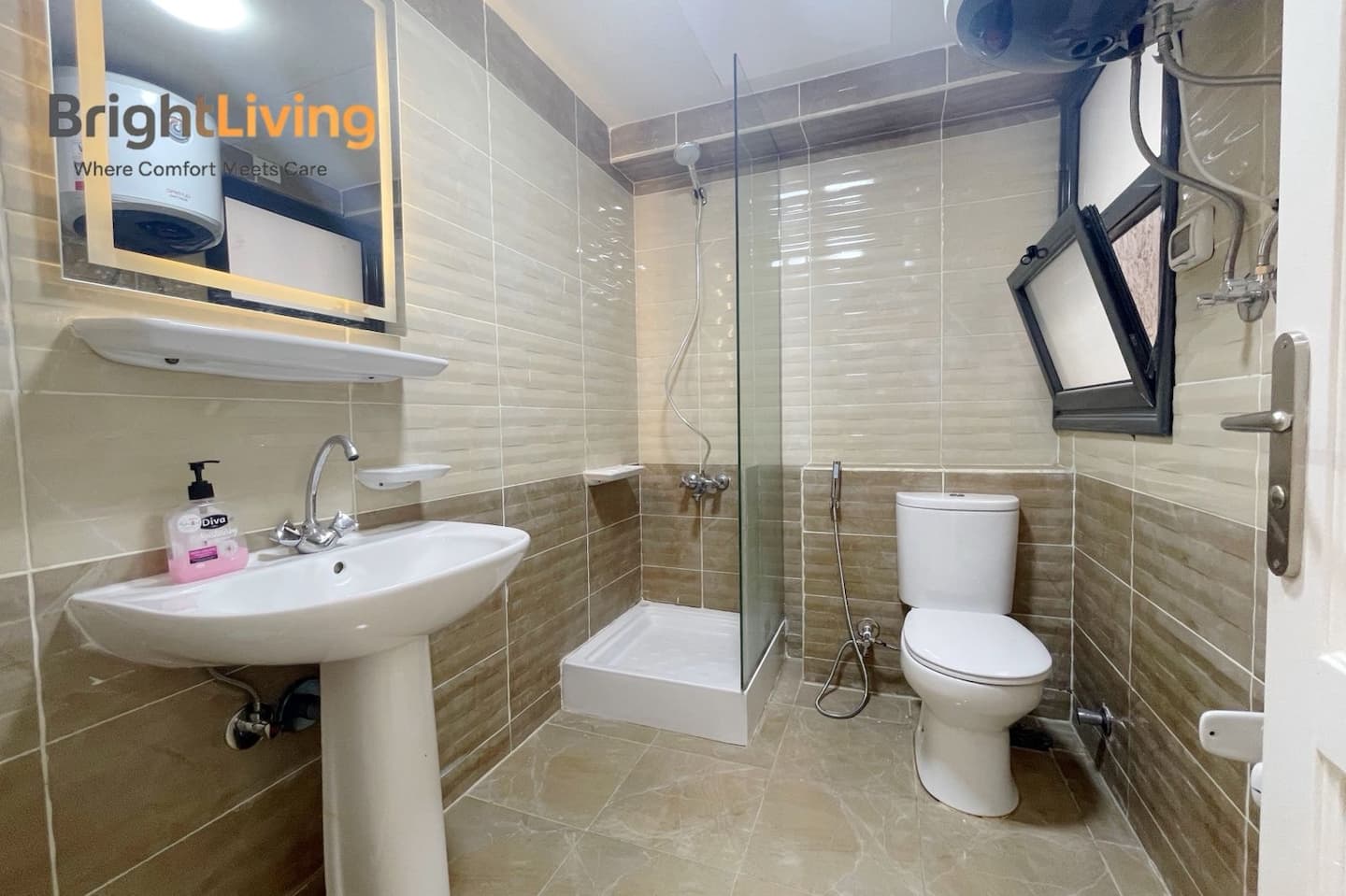 Spacious 3BR @ Madinaty b15 — Full bathroom 2 in Building group B15, Madinaty, New Cairo, Egypt