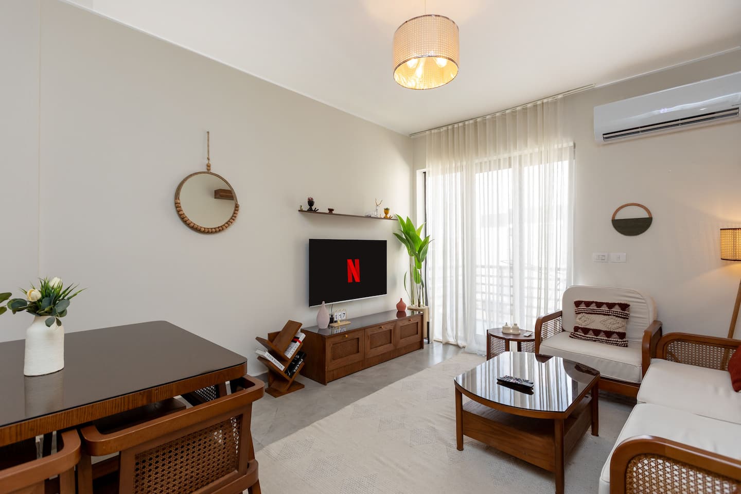 Boho chic 2BR@B8 Madinaty Lux — Living Room in Building group B8, Madinaty, New Cairo, Egypt — photo 3