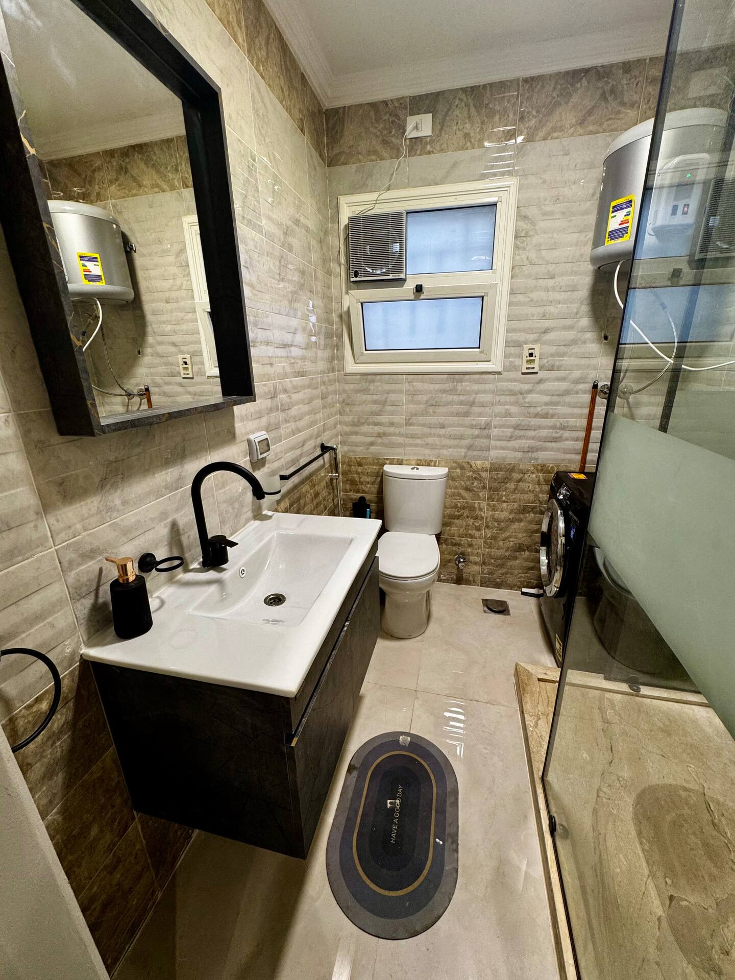 Comfy Luxury One-Br@Madinaty — Full bathroom 1 in Madinaty, New Cairo, Egypt