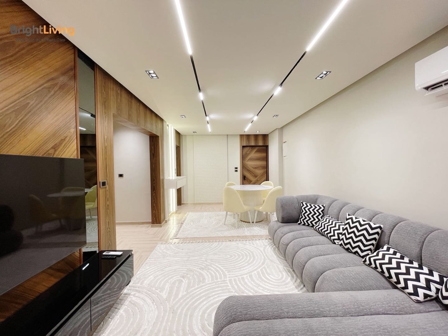 Designer Apartment • Cozy • Central • BrightLiving — Living Room in Madinaty, New Cairo, Egypt