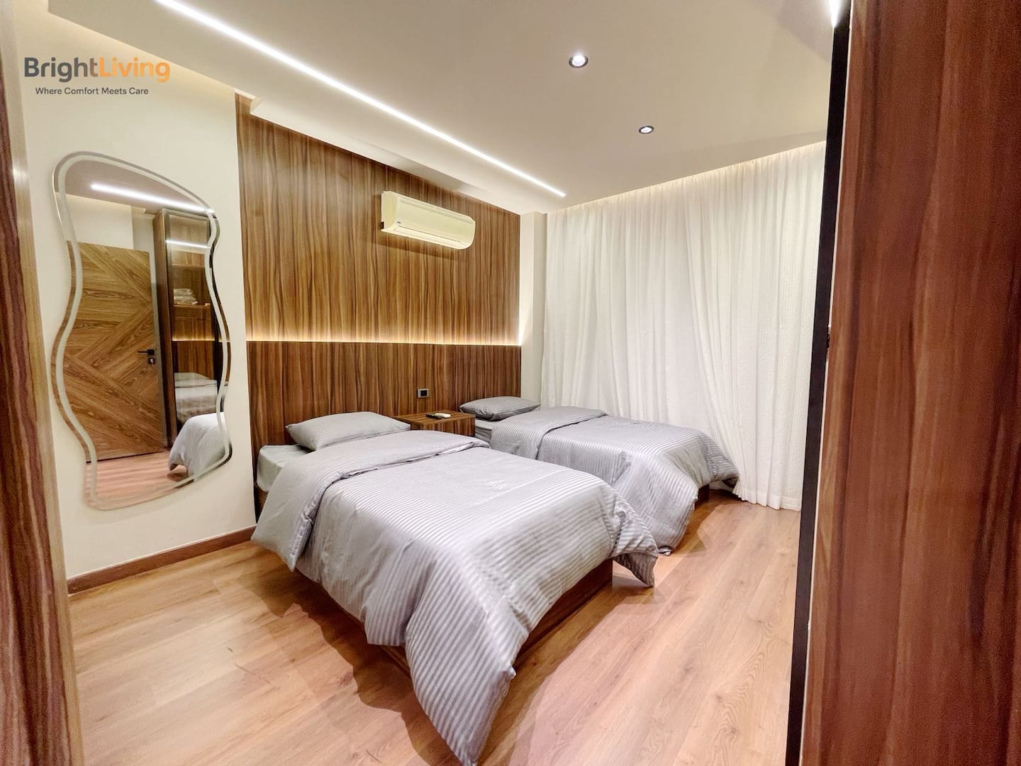 Designer Apartment • Cozy • Central • BrightLiving — Bedroom 2 in Madinaty, New Cairo, Egypt — photo 2