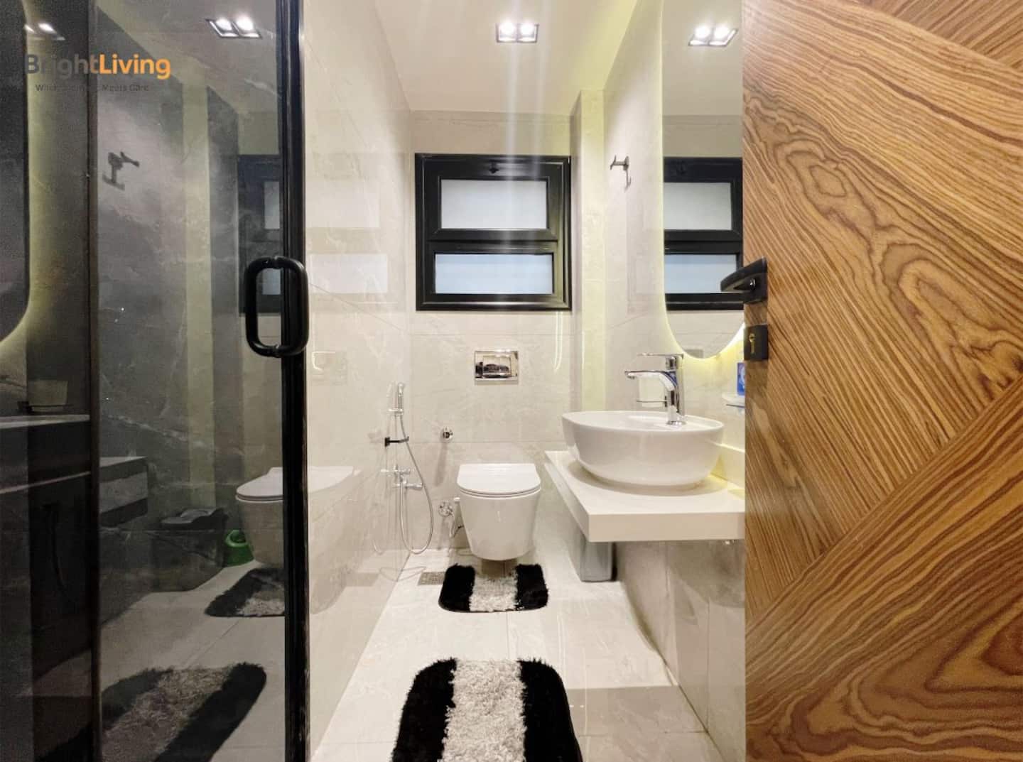 Designer Apartment • Cozy • Central • BrightLiving — Full bathroom 2 in Madinaty, New Cairo, Egypt — photo 2