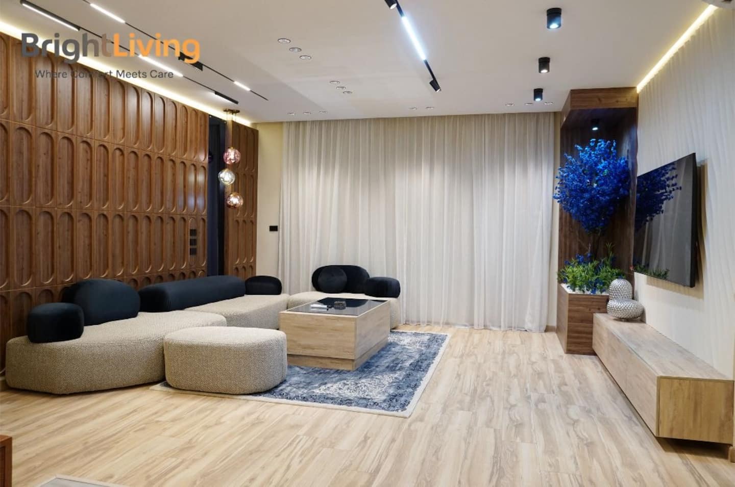 Ultra Luxury 3BR Brand New@Green oriented compound — Living Room in Madinaty, New Cairo, Egypt