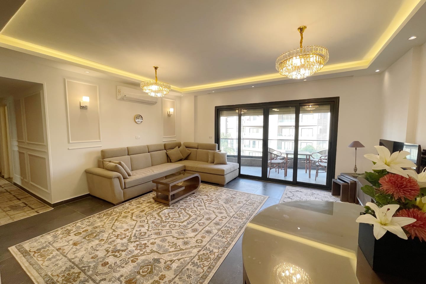 Spacious 3Br 3Bathroom Apartment @ B15 Madinaty — Living Room in Building group B15, Madinaty, New Cairo, Egypt