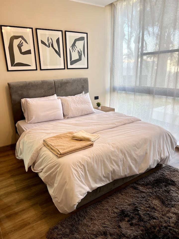 Sunlit Chic open view new 2-bed — Apartment in Lakeview, New Cairo, Egypt, Egypt — photo 19