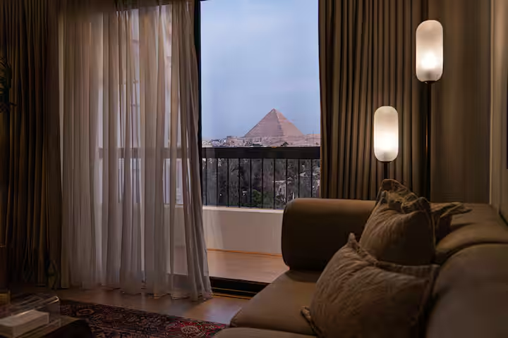 Pyramids & GEM Panorama | Retro — Apartment in Al Haram | Giza, Egypt — photo 42