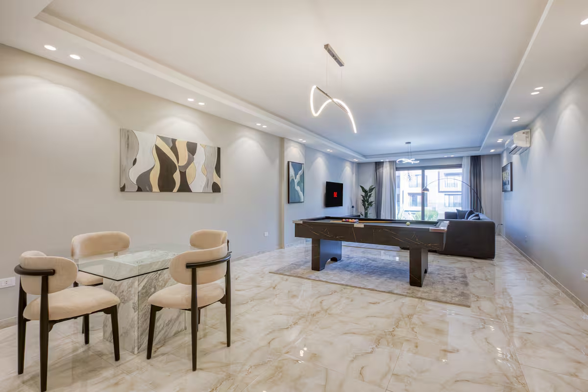 Panoramic 3-Bdr Retreat | Garden & Pool View | SP — Apartment in New Cairo, Cairo, Egypt — photo 16