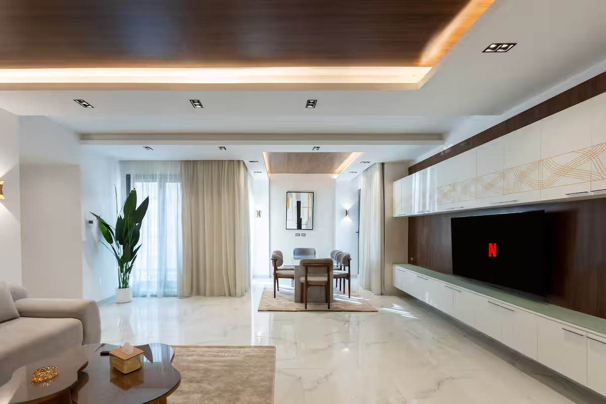 Bright 3BR Apartment | Side Garden View | SP — Apartment in First New Cairo, Egypt — photo 4