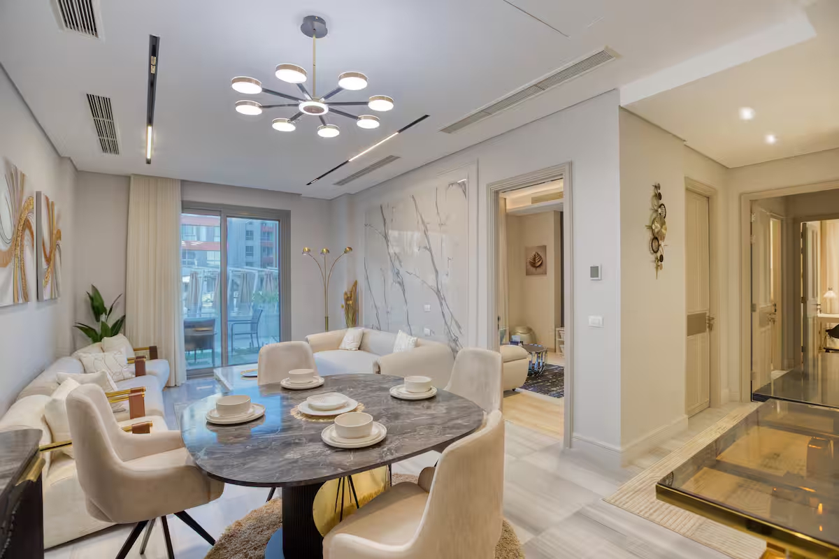 Poolside 3BR | Garden Level | Al-jazi JW Marriott — Apartment in First New Cairo, Egypt — photo 19
