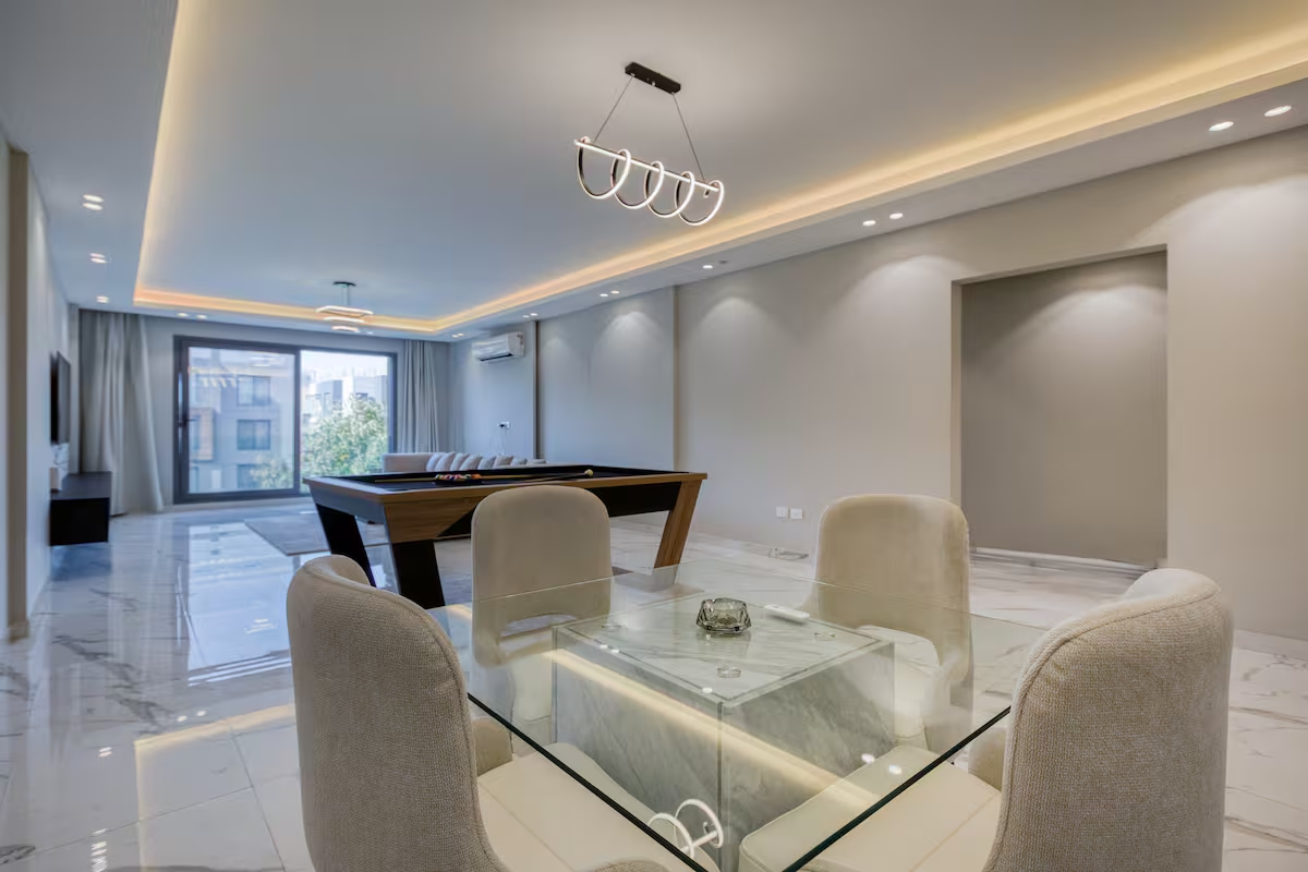 Panoramic Garden & Pool View |3-BR Apt|Silver Palm — Apartment in First New Cairo, Egypt — photo 12