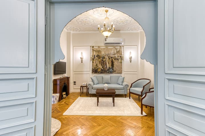 high ceiling Peacefull Saray Al-Andalus Downtown — Apartment in Cairo, Egypt, Egypt — photo 4