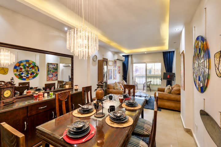 Saray 3BR Escape | Jacuzzi & Balcony | New Cairo — Apartment in Cairo, Egypt, Egypt — photo 2