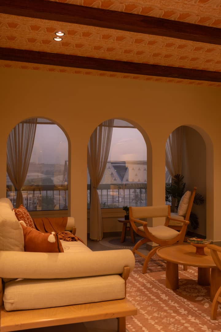 Pyramids & GEM View | 2BR | Self Check-in — Apartment in Giza, Egypt, Egypt — photo 30