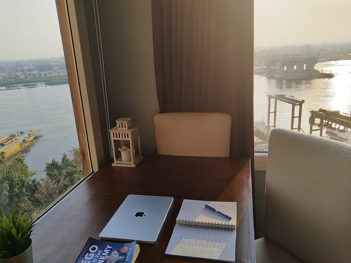 Nile&Pyramid Views|2BR| Art gallery — Apartment in Nile Corniche, Cairo, Egypt — photo 5