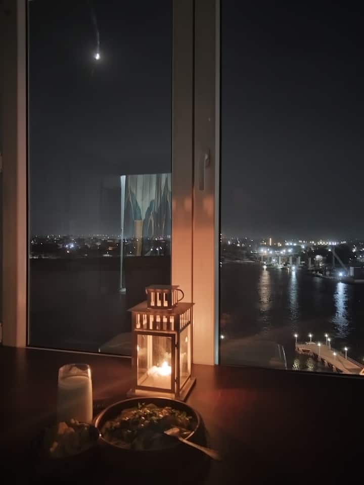 Nile&Pyramid Views|2BR| Art gallery — Apartment in Nile Corniche, Cairo, Egypt — photo 9