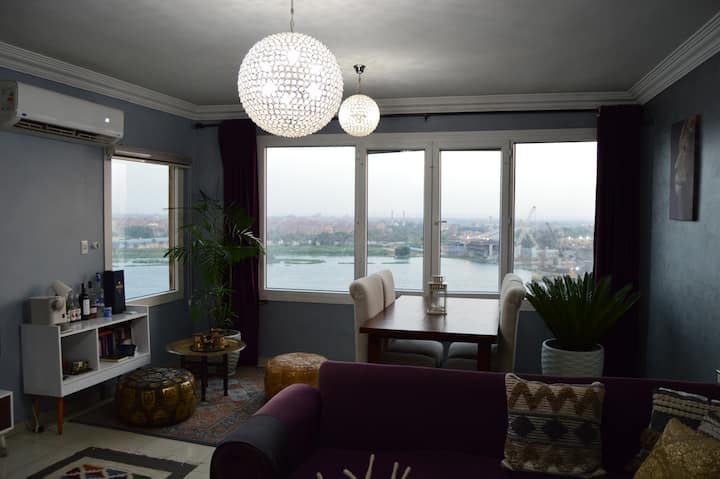 Nile&Pyramid Views|2BR| Art gallery — Apartment in Nile Corniche, Cairo, Egypt — photo 11
