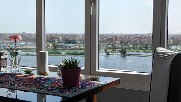 Nile&Pyramid Views|2BR| Art gallery — Apartment in Nile Corniche, Cairo, Egypt — photo 16