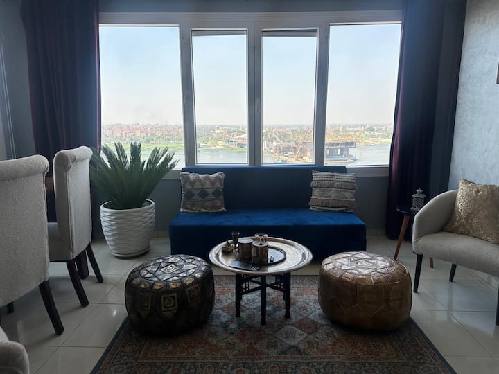 Nile&Pyramid Views|2BR| Art gallery — Apartment in Nile Corniche, Cairo, Egypt — photo 21