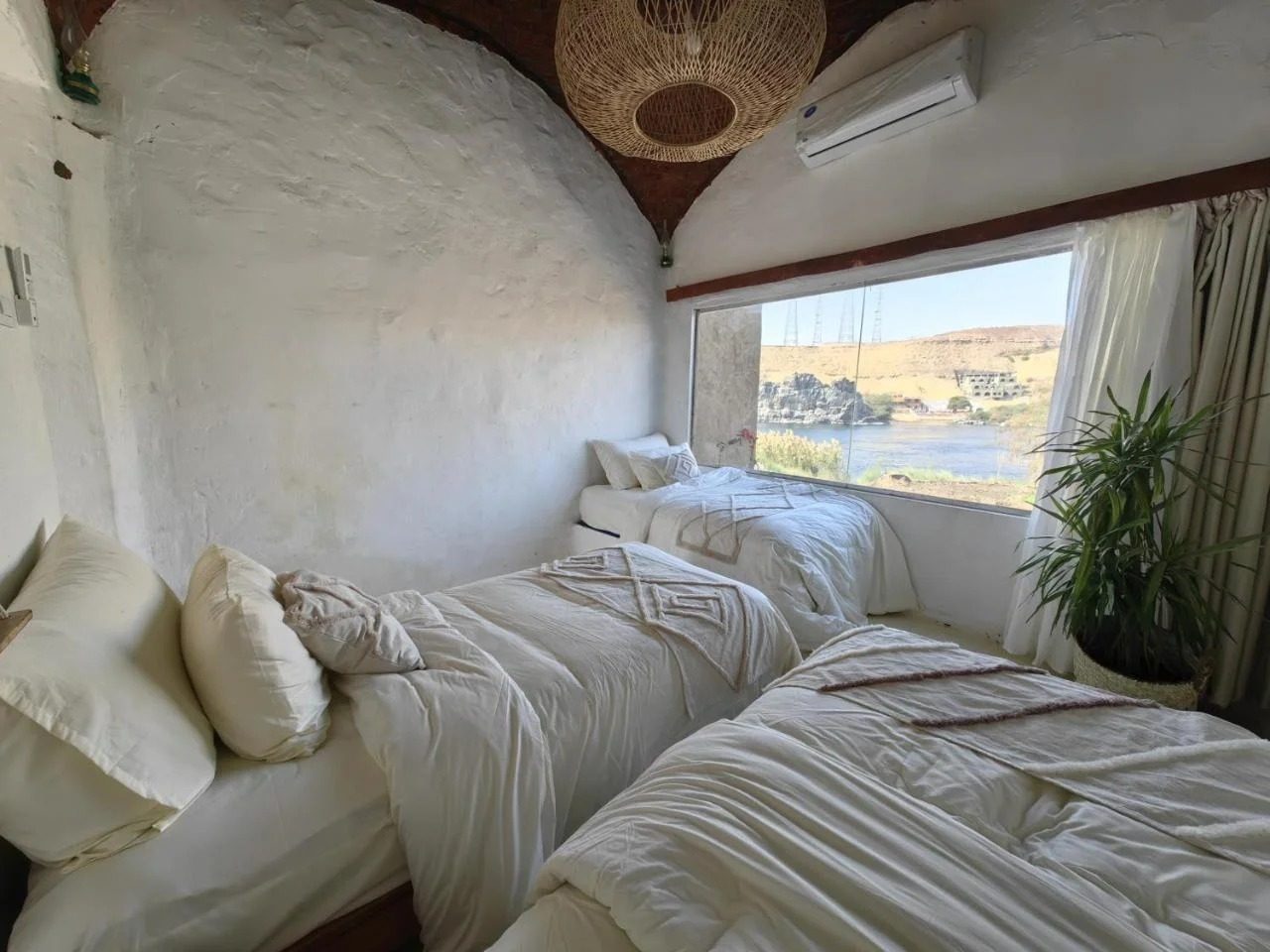 Triple Room – Nile View – Nubian Guesthouse, Aswan — Private room in guesthouse in Nubian village on the West Bank of the Nile, Aswan, Egypt — photo 4