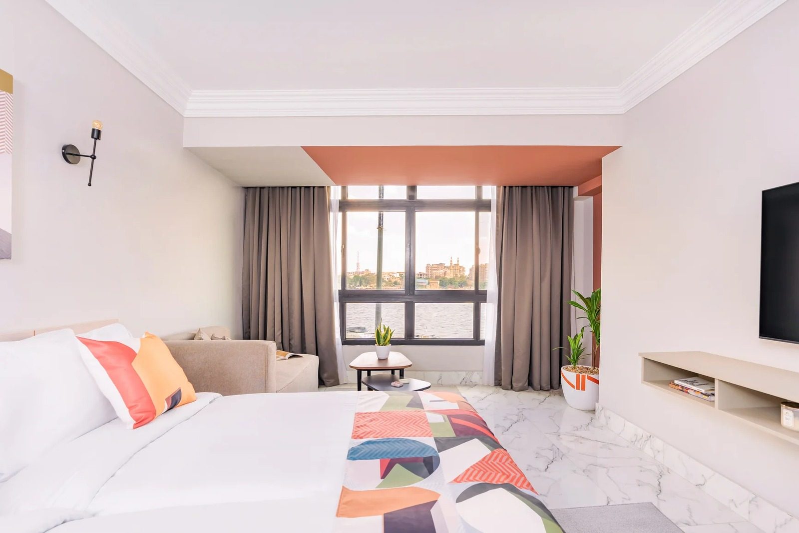 Bright Studio – Partial Nile View – Giza — Studio in Giza Nile side, near Orman Botanical Garden & Cairo University, Egypt — photo 5