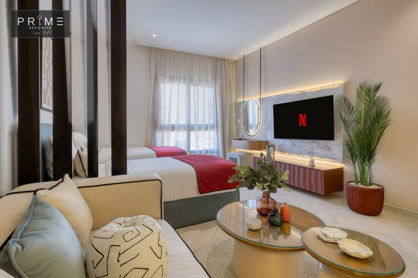 Deluxe Studio Twin - Prime Residence Zayed Hills — Studio in Prime Residence Zayed Hills, Sheikh Zayed, Egypt — photo 2